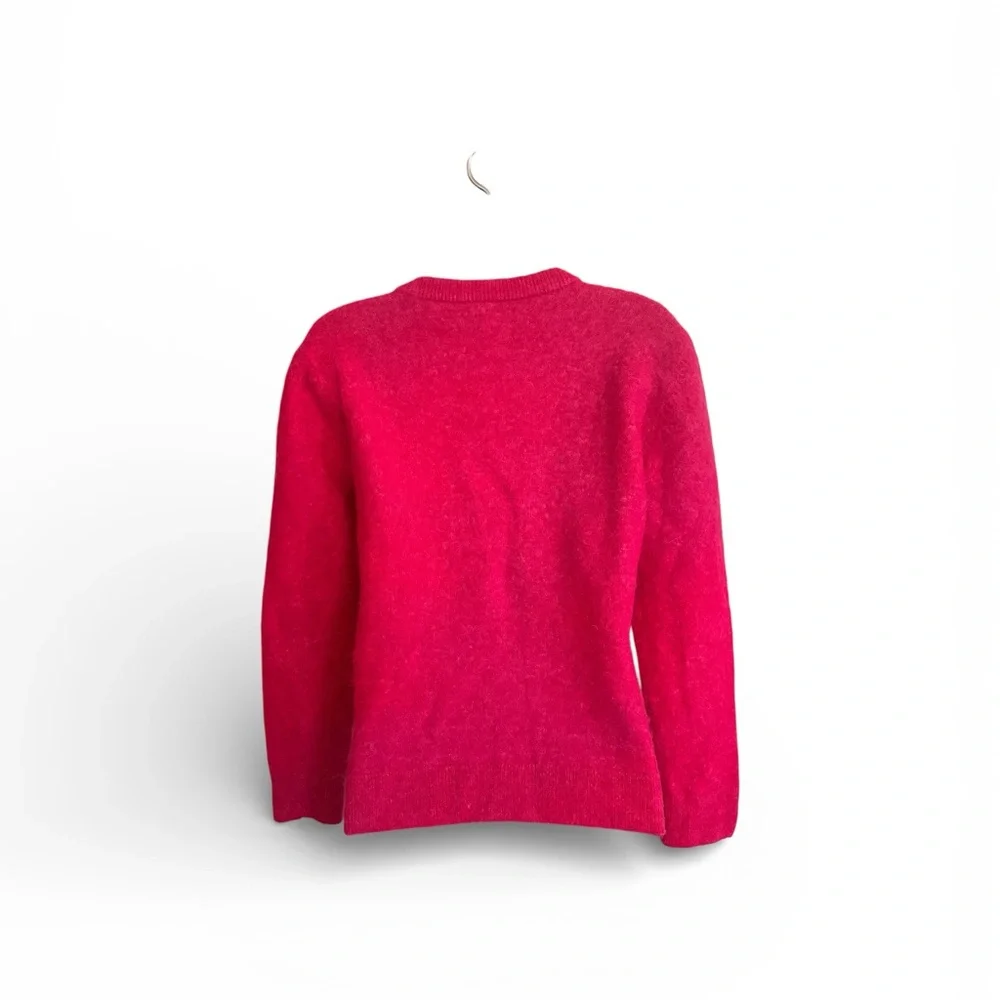 & Other Stories Women's Cozy Crewneck Sweater - Fuchsia Pink Size S